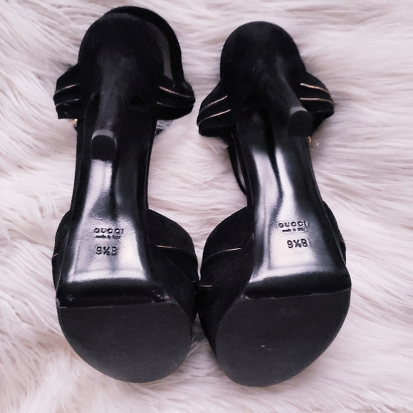 Gucci Suede Platform Heels - Picture 3 of 8